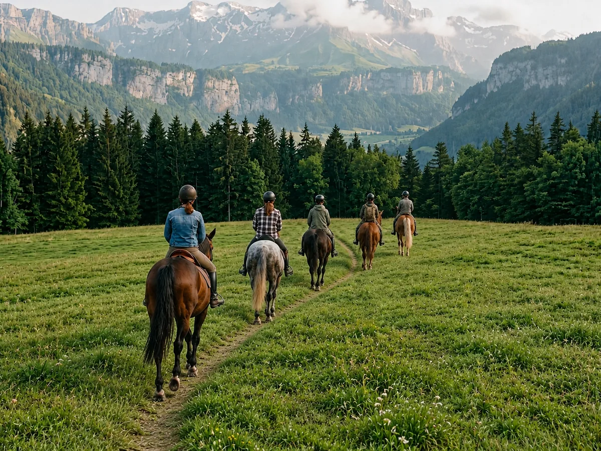 Balade à cheval en Haute-Savoie, autour de Crempigny-Bonneguête